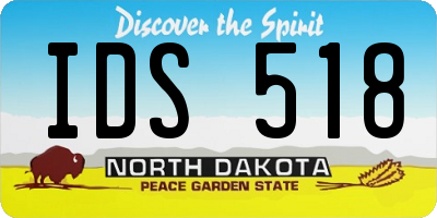 ND license plate IDS518