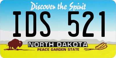ND license plate IDS521