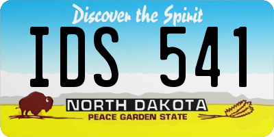 ND license plate IDS541