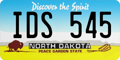 ND license plate IDS545