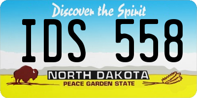 ND license plate IDS558