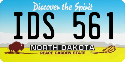 ND license plate IDS561