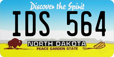 ND license plate IDS564
