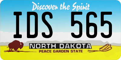 ND license plate IDS565