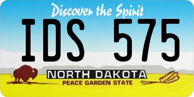 ND license plate IDS575