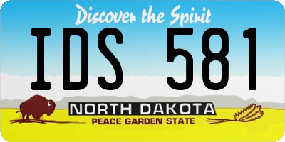 ND license plate IDS581