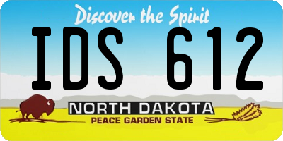 ND license plate IDS612