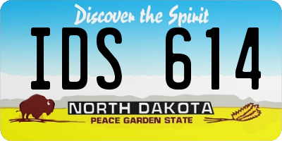 ND license plate IDS614