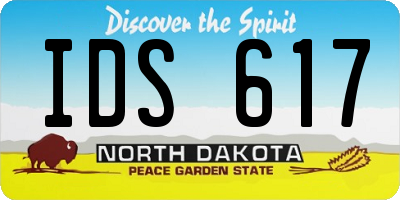 ND license plate IDS617