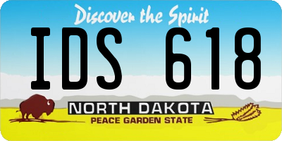 ND license plate IDS618