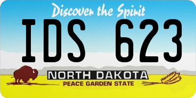 ND license plate IDS623