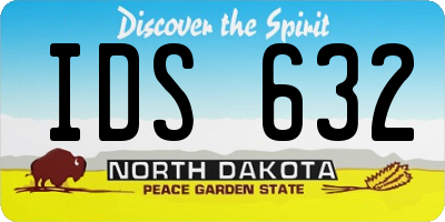 ND license plate IDS632