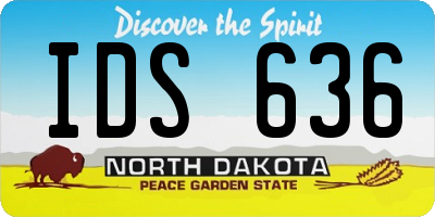 ND license plate IDS636
