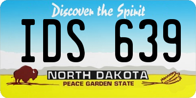 ND license plate IDS639