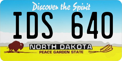 ND license plate IDS640