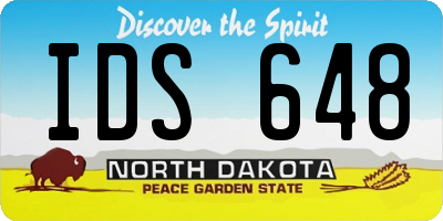 ND license plate IDS648