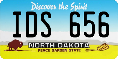 ND license plate IDS656