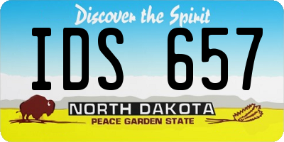 ND license plate IDS657