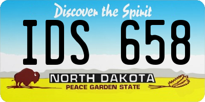 ND license plate IDS658