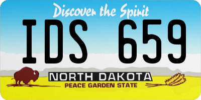 ND license plate IDS659
