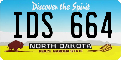 ND license plate IDS664
