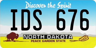 ND license plate IDS676
