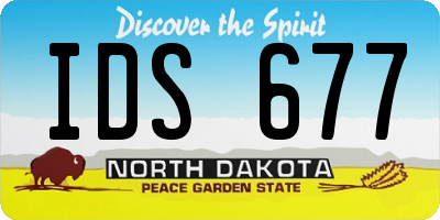 ND license plate IDS677
