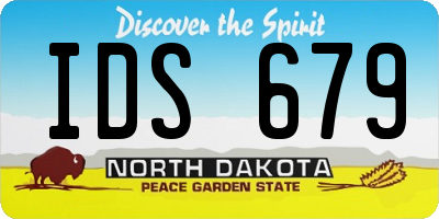 ND license plate IDS679