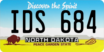 ND license plate IDS684