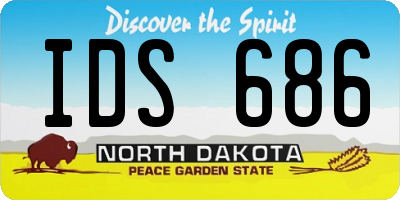 ND license plate IDS686