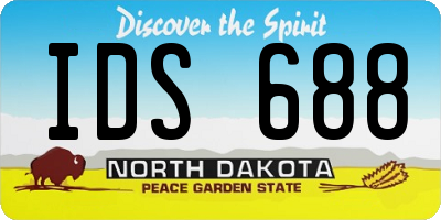 ND license plate IDS688