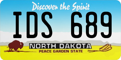 ND license plate IDS689