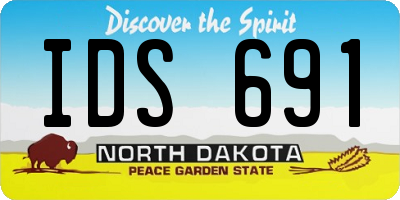 ND license plate IDS691