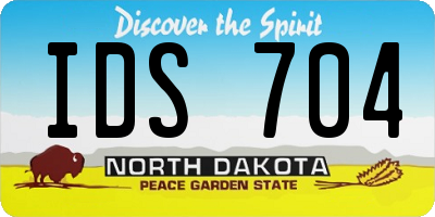 ND license plate IDS704