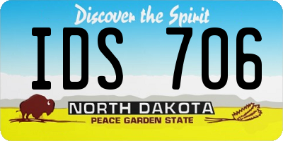 ND license plate IDS706