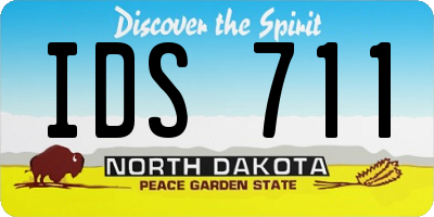 ND license plate IDS711
