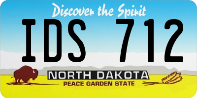 ND license plate IDS712