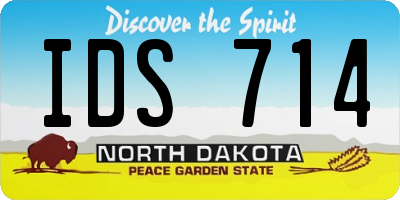 ND license plate IDS714