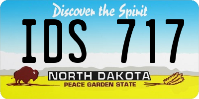 ND license plate IDS717