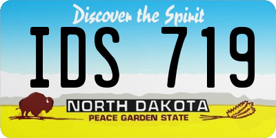 ND license plate IDS719