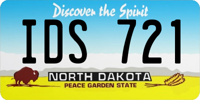 ND license plate IDS721