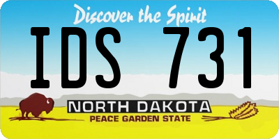 ND license plate IDS731
