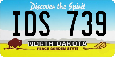ND license plate IDS739