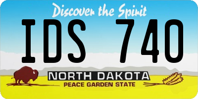 ND license plate IDS740
