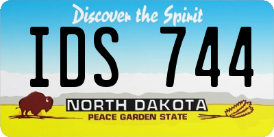 ND license plate IDS744