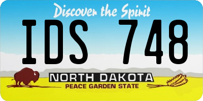 ND license plate IDS748