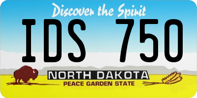 ND license plate IDS750