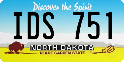 ND license plate IDS751