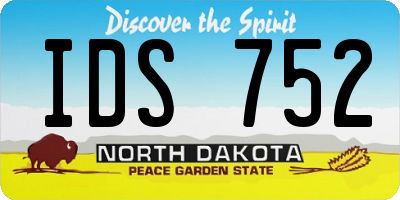 ND license plate IDS752