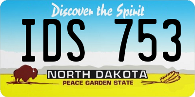 ND license plate IDS753